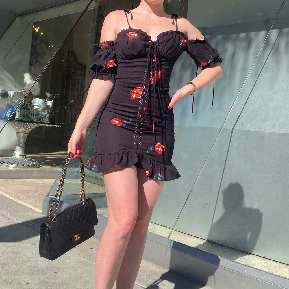 Black Floral Dress